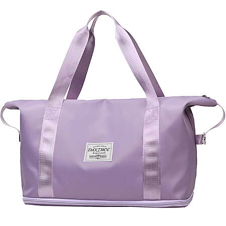 $12 FS Walmart+ DAKIMOE Weekender Bags for Women Carry on Gym Bag, Travel with Wet Dry Pocket/Front Phone Pocket/