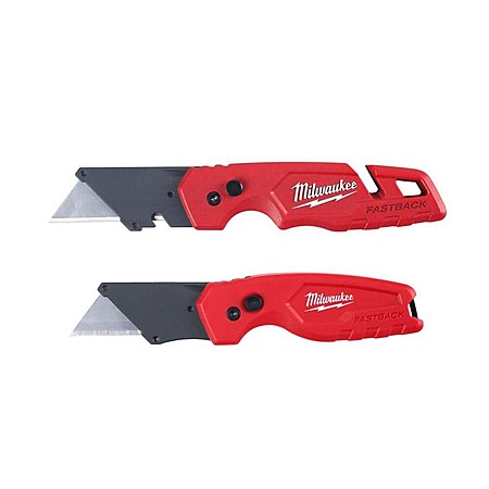 $15.97 HOME DEPOT FASTBACK Folding Utility Knife and Compact Folding Utility Knife with Blade Storage and Gut Hook (2-Piece)
