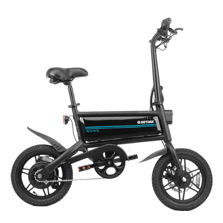 $314.48 FS WALMART by Gotrax Nano 14" Folding Adult Electric Bike,15.5mph 36V 350W Peak Foldable City Bike With LED Light,Black