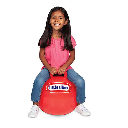 $9.97 FS Walmart+ or PU where available: Little Tikes Hopper Ball 18-Inch Red Bouncer with Pump, Kids Jumping Ride-On Toy for Indoor & Outdoor Active Play, Ages 4-8