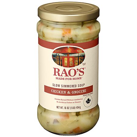 $2.79-$3.19 S&S Q AMZ Rao’s Made For Home Chicken & Gnocchi or Tuscan Beef Soup, 16 oz