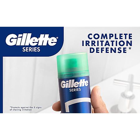 $15 or less S&S Multibuy 6 x Gillette Series 3X Action Shave Gel, Sensitive 7 Oz