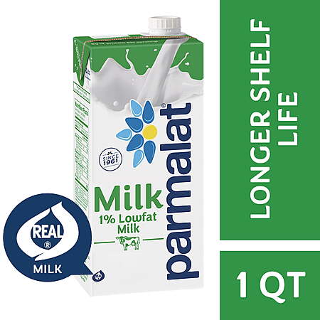 $1.98 get 50c IBOTTA LIMIT 5 (REGIONAL PRICE) Walmart Parmalat 1% Lowfat Milk, 32 fl oz (Shelf-Stable)