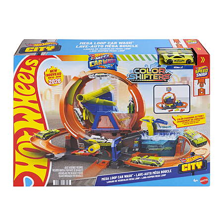 $39.94 get $8 Walmart Cash Hot Wheels City Mega Loop Car Wash Playset & 1 Hot Wheels Color Shifters Vehicle in 1:64 Scale