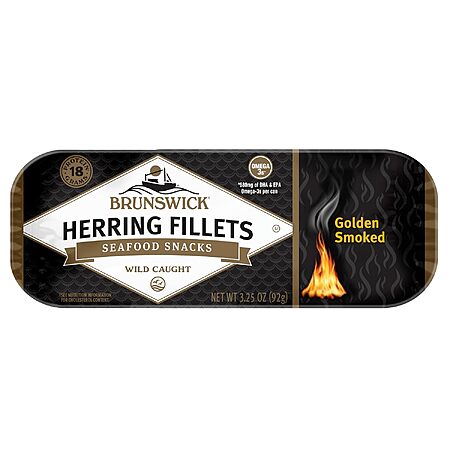 3.25-Oz Brunswick Golden Smoked Herring Fillets $1.45 w/ S&S & More
