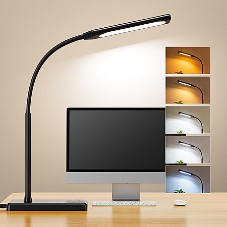 $15.59 at checkout w 40% off AMAZON LED Desk Lamp, Eye-Caring Table ...