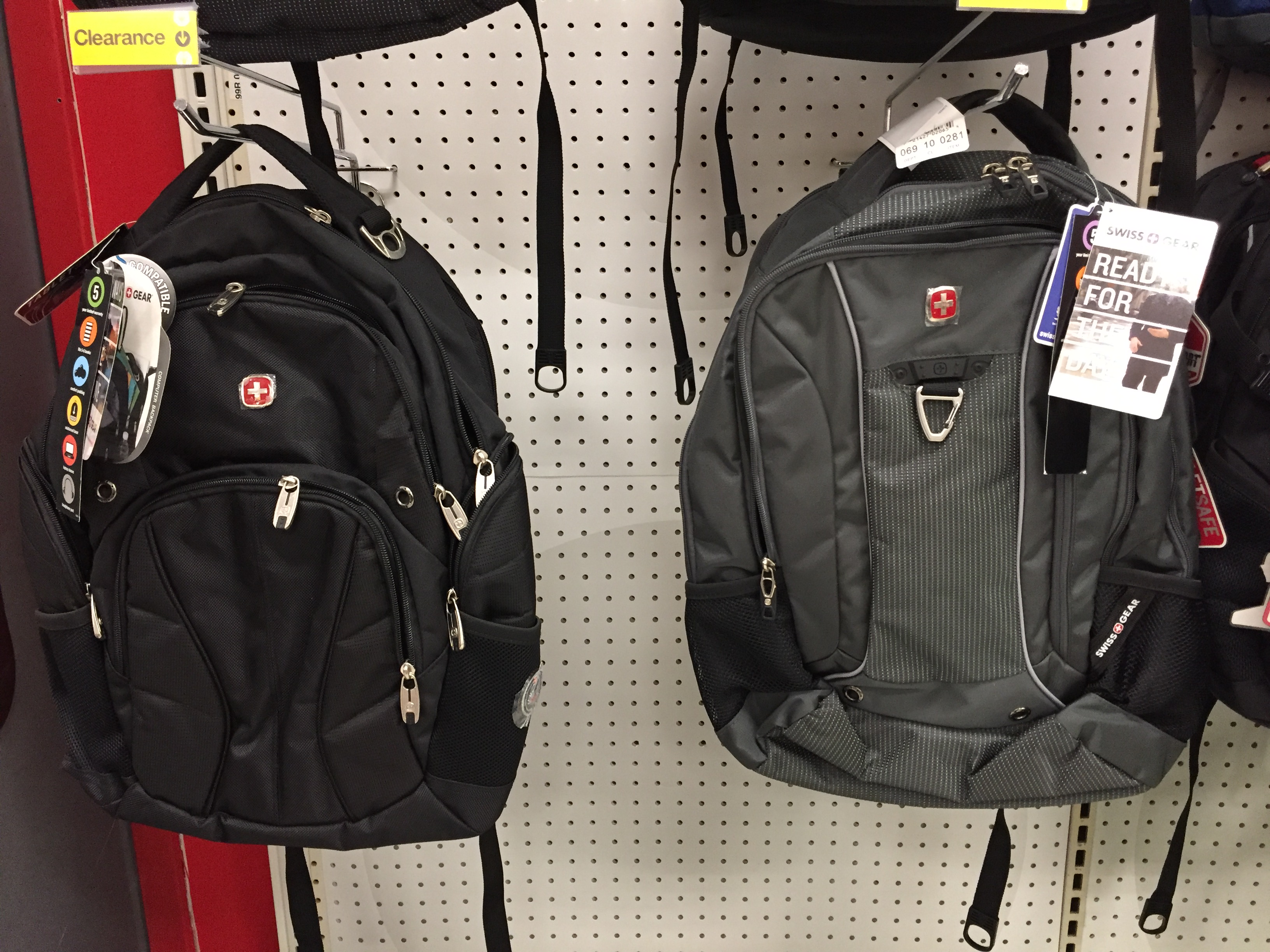 Swiss Gear Backpacks - $15 and $30 on Clearance at Target B&M - YMMV