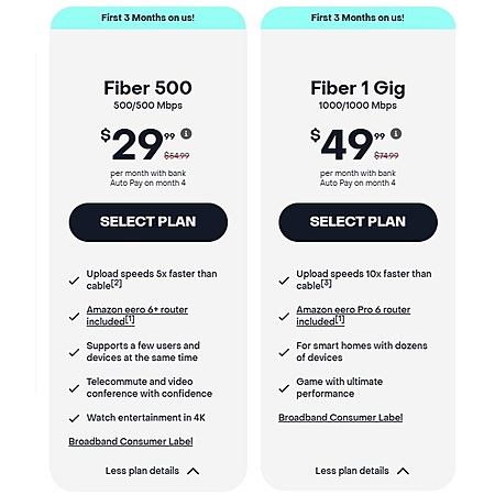Frontier Fiber Internet $29.99 per month with Autopay 500mbps plus $200 Virtual MasterCard after 60 days of service and Free Eeros Router $150 value YMMV