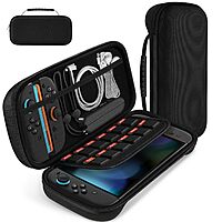 Carrying Case for Nintendo Switch 2 Accessories Holds 12 Game Cartridge (Black) @ Amazon.com $9.91