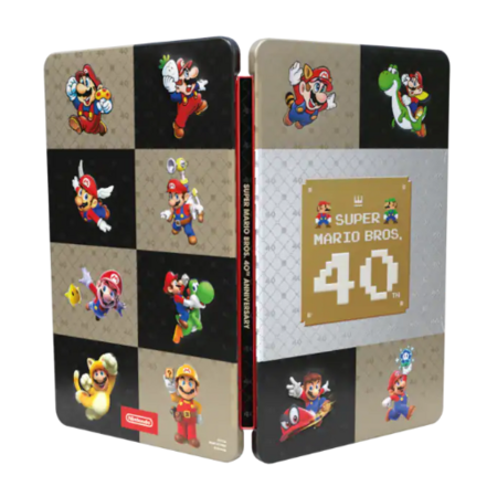 Super Mario Bros. 40th anniversary collectible game case with purchase ...