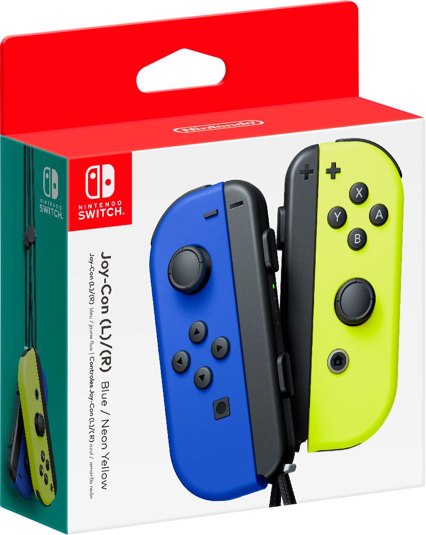 Joy-Con (L/R) Wireless Controllers for Nintendo Switch - Blue/Neon Yellow @ Bestbuy.com for store pickup $79.99