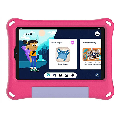 onn. Android 14 - 8" Kids Tablet, 32GB, (2024 Model) - Pink [Open Box] + Free Shipping $37.8