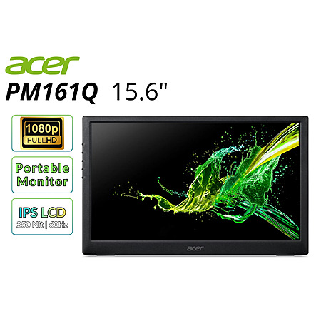 Refurb: 15.6" Acer PM161Q 1080p 60Hz Portable Monitor $32 + Free S&H