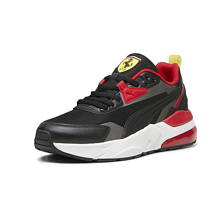 PUMA Scuderia Ferrari Vis2k Lace Up Mens Black Sneakers Casual Shoes - $35.96 + Free Shipping