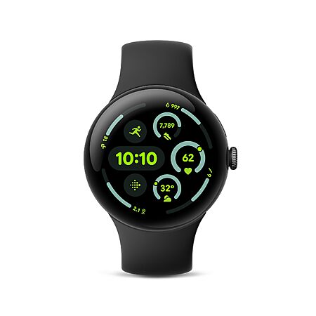 [Prime] Google Pixel Watch 3 (45mm) 2024 Model Matte Black Aluminum Case - Obsidian Band - LTE - $200
