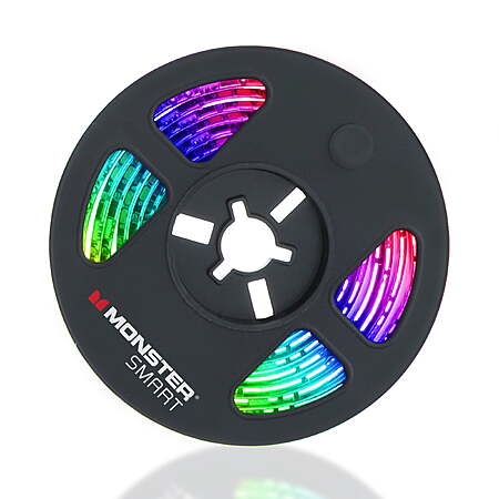 Monster Smart App Controlled Wi-Fi 6.5ft Multi-Color Color Flow LED ...