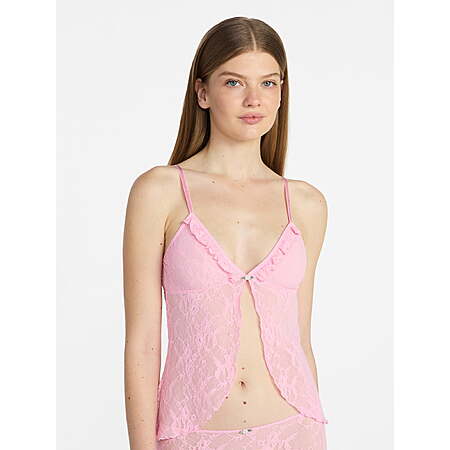 No Boundaries Lace Flyaway Cami Top, Women's XS-XXXL (Various Colors) $4.36
