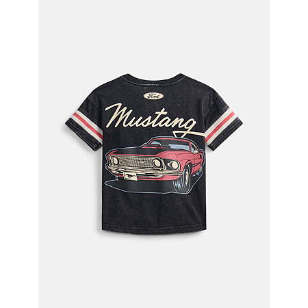 Ford Mustang Toddler Boys Washed Graphic Tee with Short Sleeves from
