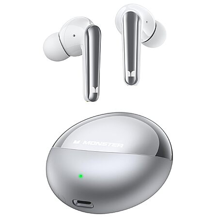 Monster N-Lite 203 AirLinks Wireless Earbuds, Bluetooth 5.3 Hi-Fi Stereo Sound, Type-C Fast Charging, Touch Control, IPX6, 30 hours playback $15.99 (AC)