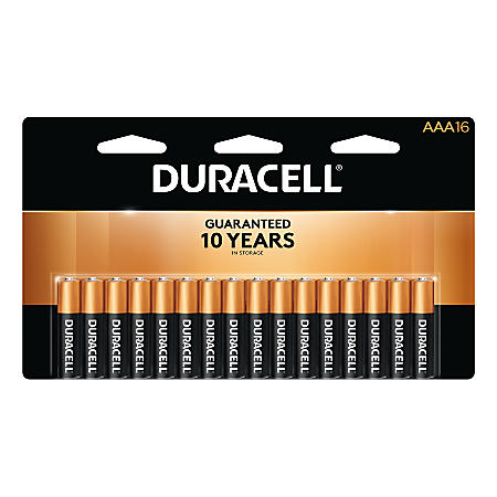 Office Depot OfficeMax Rewards: 100% back in Rewards on Duracell AA/AAA batteries (packs of 16). Limit 2. 12/17/2017 - 12/23/2017.