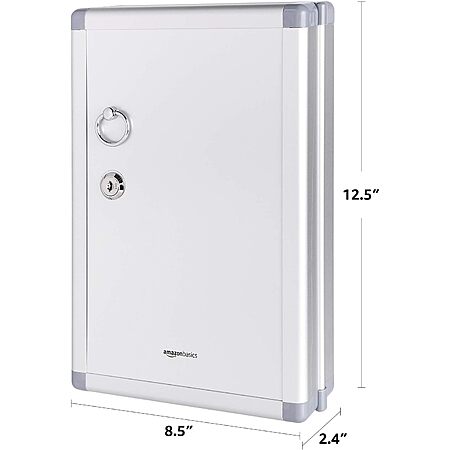 Amazon Basics 24-Key Position Cabinet Lock Box (Silver, 2.4