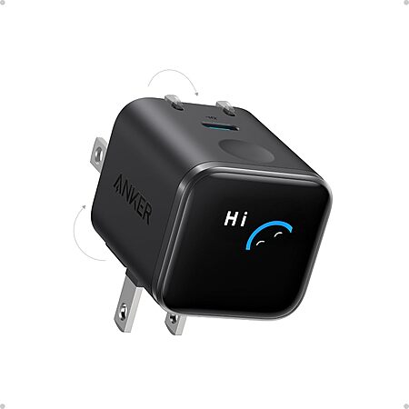 Prime Members: Anker Nano 45W USB-C Smart Display GaN Wall Charger (various)