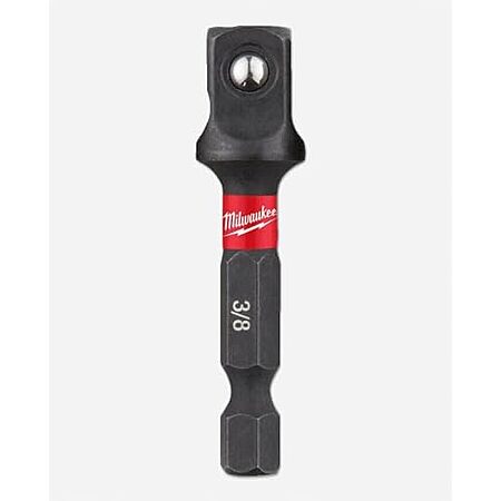 Milwaukee Shockwave Impact Duty 1/4" Hex Shank to 3/8" Square Socket Adapter $3.10