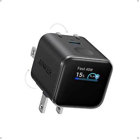 [Prime] $25.99* | Anker Nano 45W USB-C Smart Display GaN Wall Charger (various) at Amazon