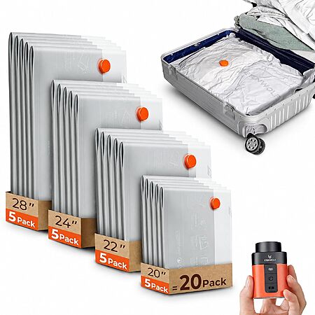 ETENWOLF vacuum storage bags with wireless pump