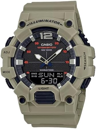 48mm Casio Men's Classic Analog Digital Display Quartz Watch w/ Black Dial (Tan) $33
