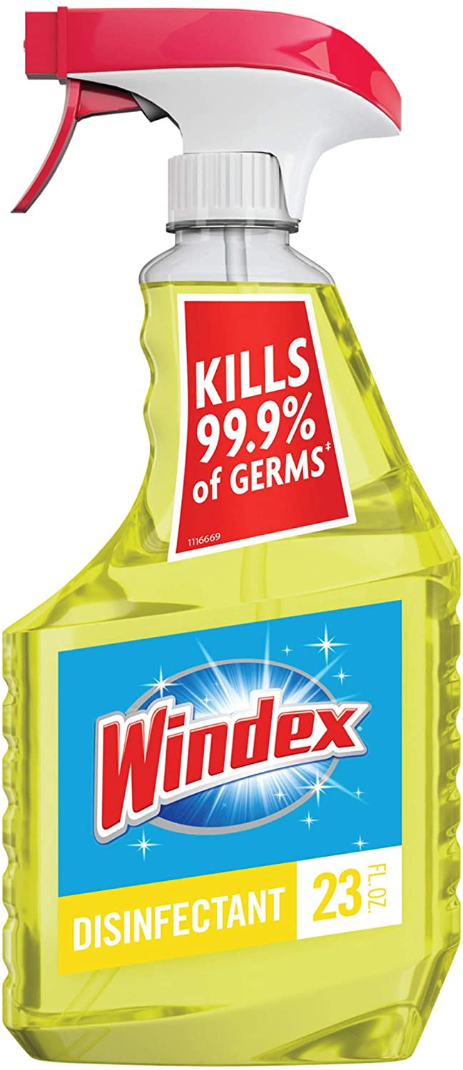 Amazon.com: Windex Multi-Surface Cleaner and Disinfectant Spray Bottle, Citrus Fresh Scent, 23 fl oz: Health & Personal Care - $3.48