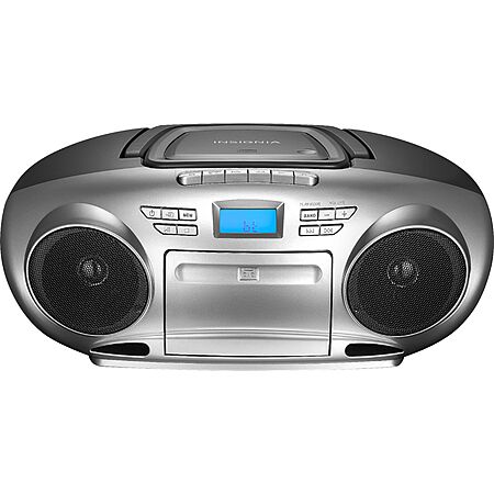 Insignia AM/FM Radio Portable CD Boombox w/ Bluetooth $40 + Free Shipping