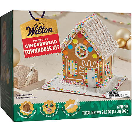YMMV - In Store Only. Wilton Christmas Gingerbread Townhouse Kit Ginger-Flavored Shelf-Stable Pre-Baked 28.2 oz 1 Kit $3.95