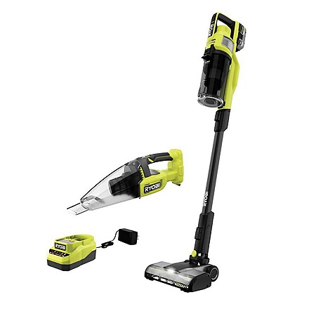 Ryobi 18V ONE+ HP Brushless Stick Vacuum  +  Hand Vacuum w/ 4Ah Battery & Charger $179 + Free Shipping