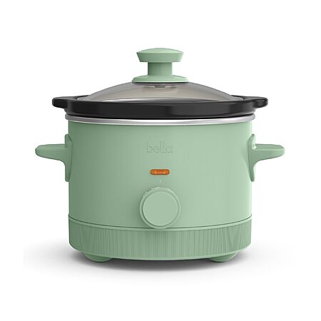 bella 1.5 Qt Slow Cooker w/3 Heat Manual Control, Ceramic Nonstick Coating, Tangle Free Cord Wrap & Cool Touch Handles, Seaglass $11.99 @ Amazon