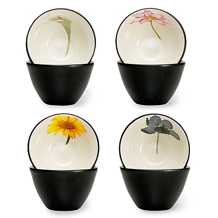Noritake Colorwave Floral Set of 4 Mini Bowls - Graphite $27.99 at Macy's