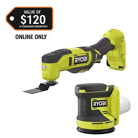 RYOBI ONE+ 18V Cordless 2-Tool Combo Kit with Multi-Tool and 5 in. Random Orbit Sander (Tools Only) $69 (0 replies)