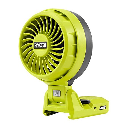 Select Locations: Ryobi 40V Cordless Battery Topper Fan (Tool Only)