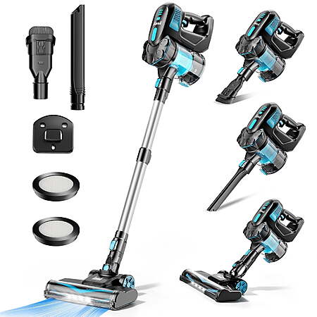 INSE Cordless Vacuum Cleaners, 6-in-1 Lightweight Stick Vacuum for Hardwood Floor Carpet Pet Hair, V770 $58.99