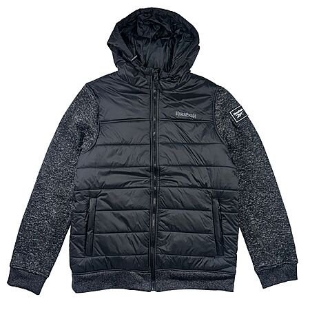 Reebok Men's Puffer Vest Hooded Jacket (Black, Maroon or Grey) $20 + Free Shipping on $50+