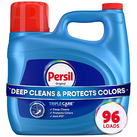 $5 in Walmart cash w/ Persil Deep Clean Liquid Laundry Detergent, Original, 126 fl oz, 96 loads