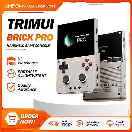 Trimui Brick Pro Handheld Game Console w/ 3.95" IPS Display & 5000mAh Battery $65.80 + Free S&H