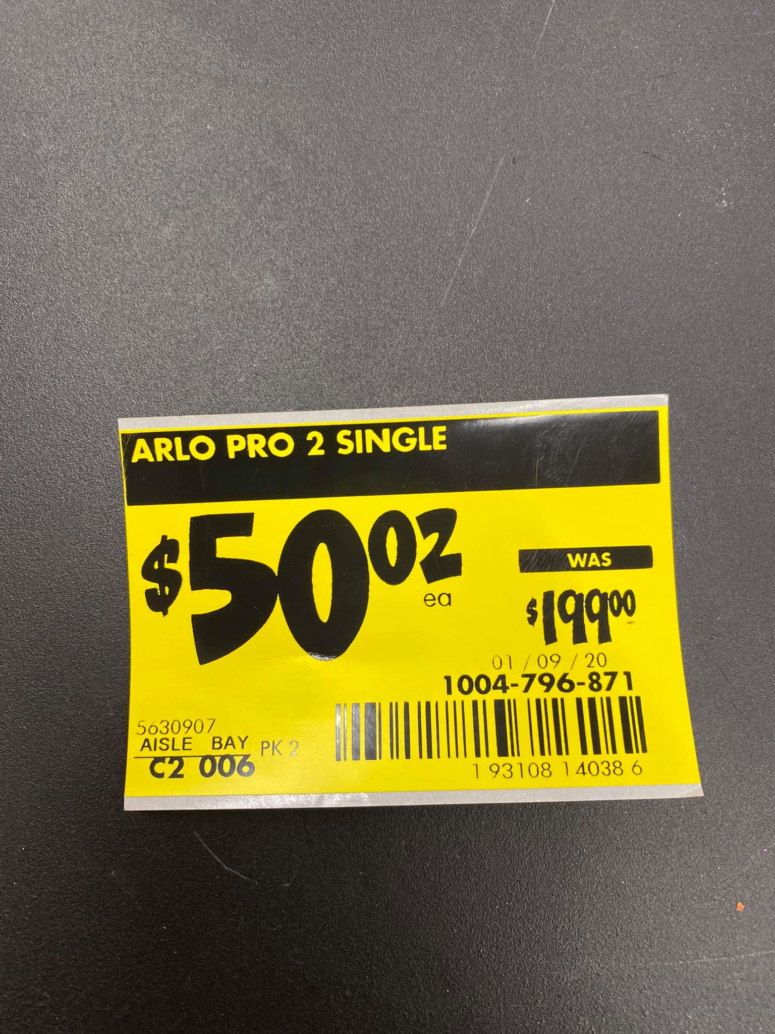 YMMV: Arlo Pro 2 - Wire-Free Home Security Camera with Siren - 1 Camera Kit In store only at Home Depot $50.02