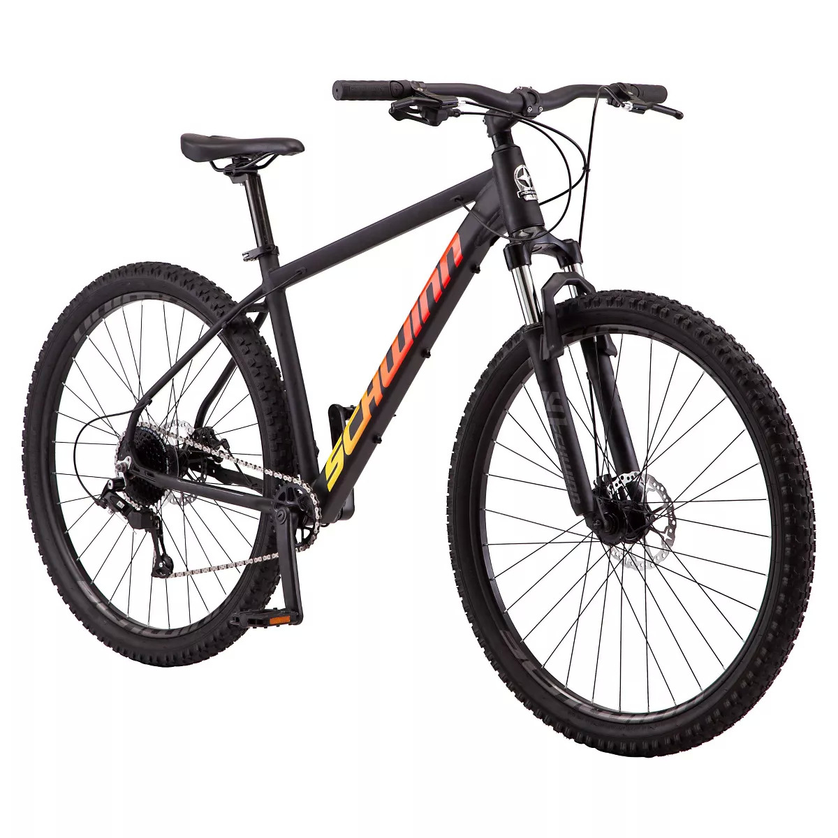 27.5 Schwinn Men s Mountain Pass Mountain Bike Matte Gray 185 at Target w Free Store Pickup