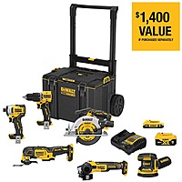 DEWALT 20V MAX 6-Tool ToughSystem Lithium-Ion Cordless Combo Kit $489 + Free Shipping