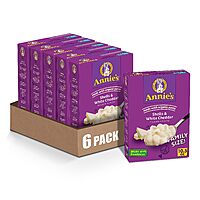 6-Pack 10.5-Oz Family Size Annie’s White Cheddar Macaroni & Cheese Shells $9.35 w/ S&S + Free Shipping w/ Prime or on orders over $35