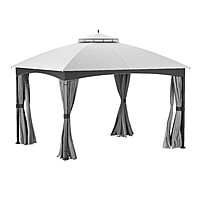 allen + roth 10' x 12' Gazebo w/ Soft-Top Roof & Screen (Brown or Grey) $398 + Free Shipping