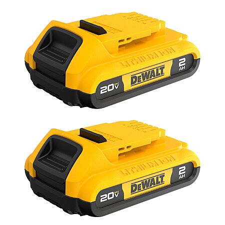 2-Pack DEWALT 20V Lithium-Ion Battery (2Ah) $59 + Free Shipping