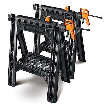4-Piece WORX Clamp Dog Set $6, 2-Pack WORX Sawhorses $59 & More + Free Shipping