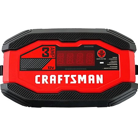 Craftsman 12V 3 Amps Fully Automatic Automotive Battery Charger/Maintainer $27.25